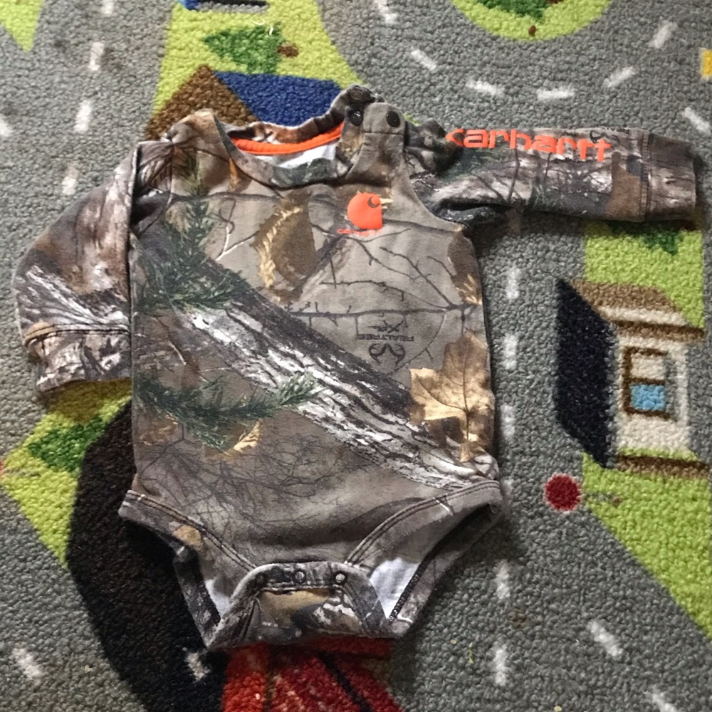 Baby boy long sleeve Carhart onesie !